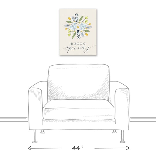 Hello Spring 16" x 20" Canvas Wall Art